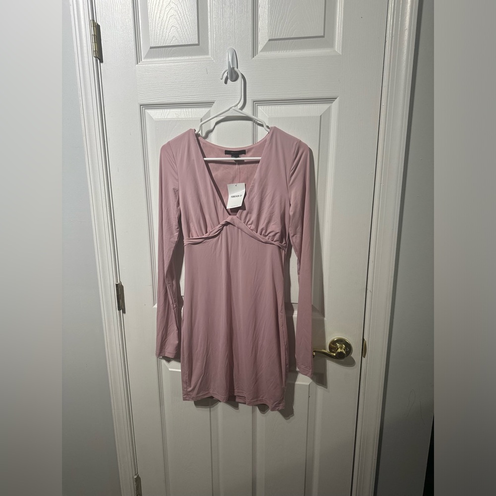 Plunging Bodycon Mini Dress